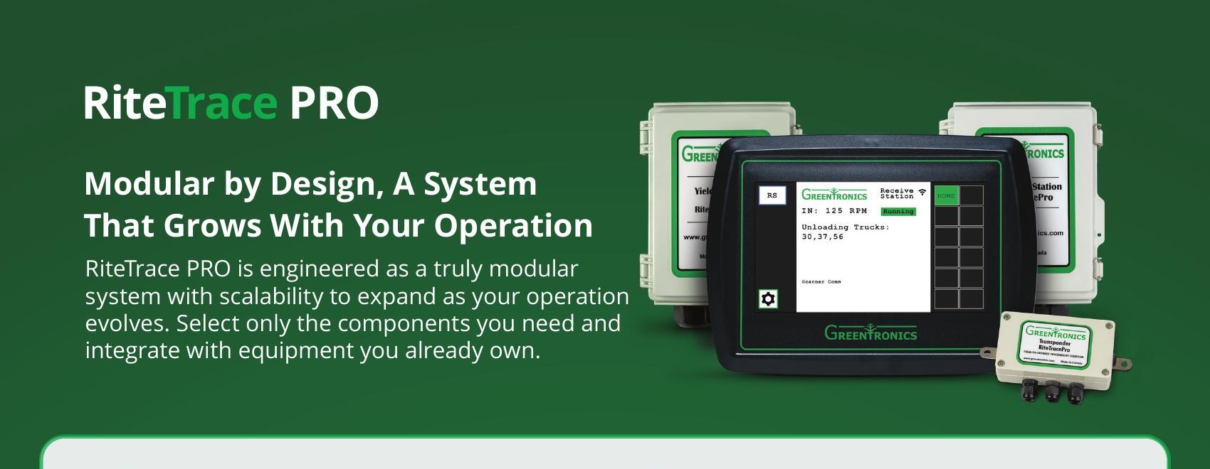 GreenTronics RiteTrace PRO modular hardware components